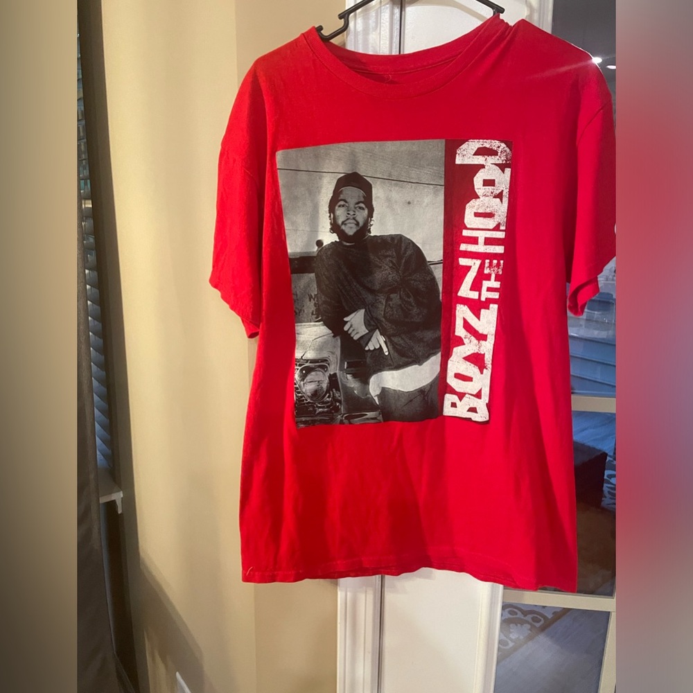 Ice Cube Boyz N The Hood Men's Red T-Shirt Size Large.